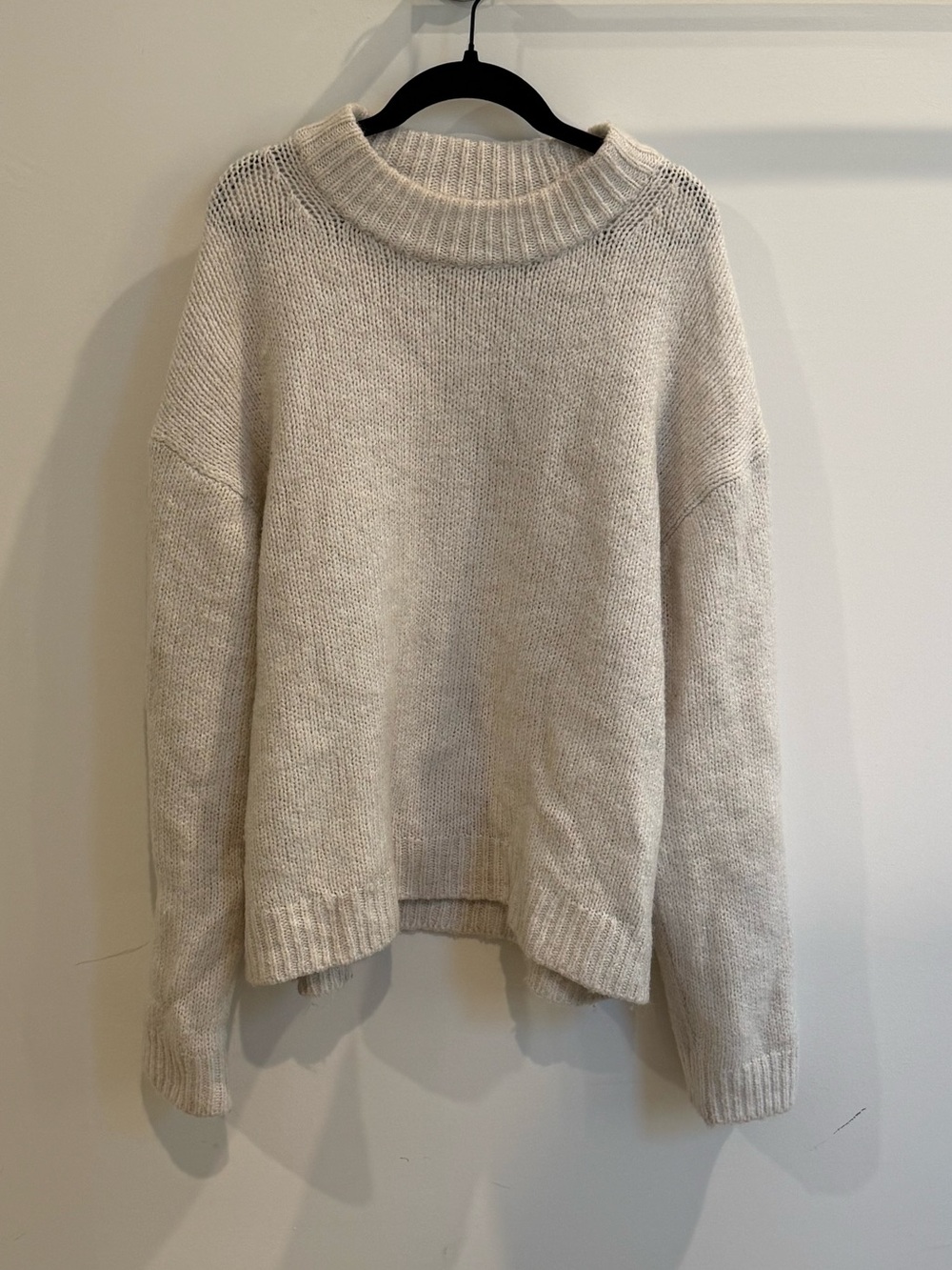 H&M Cream Crewneck Knit Sweater